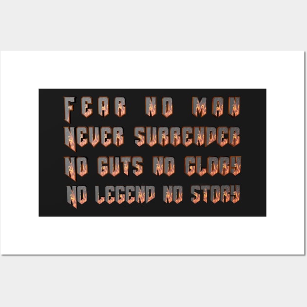 Fear no man Wall Art by Lytazo